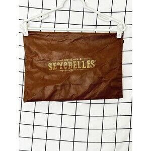 Drawstring DUST BAG: Seychelles Brown 12”x 20”